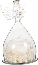 Mikinona Preserved Flower Ornament Statue Mirror Lamp Bouquets Eternal Decorative Giant Hydrangea Flowers Artificial Her Decoration Angels Angel Rose Wine Garland Glass White