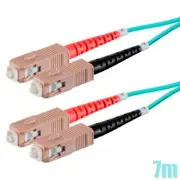 7M SC to SC UL OM3 Fiber Optic Multi Mode 50/125 Duplex Optical Patch Cable