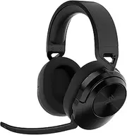 CORSAIR HS55 Wireless CORE Lightweight Gaming Headset – Omni-Directional Microphone – Neodymium Drivers – Up to 50 ft Range – iCUE Compatible – PC, PS5, PS4, Nintendo Switch – Carbon