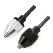 Keyless Drill Chuck Converter Hex Shank 1/4In Socket Adapter for Electric Driver