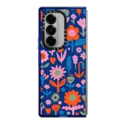 Galaxy Z Fold6 Impact Case Retro Plants by The Printed Peanut