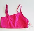 Calvin Klein CK One Glisten Unlined Bralette Party Pink QF6522 Sz S - NWT