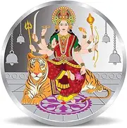 Traditional Goddess Durga MATA Silver Coins 999 Pure Silver Coin (20 Gram)