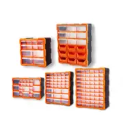 Tool Storage Bin Parts Organizer Drawers Cabinet Box Chest Plastic With Dividers