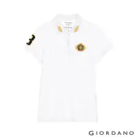 在飛比找Yahoo奇摩購物中心優惠-GIORDANO 女裝UNION JACK刺繡POLO衫 -