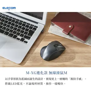 新款 北車 (M尺寸) ELECOM M-XGM10DB M-XG 進化款 LED 藍光 無線 滑鼠 光學滑鼠