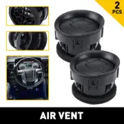 Black Dash Louver AC Heater Air Vent 2Pc For 2009-2014 Ford F-150 2013 2012 2011