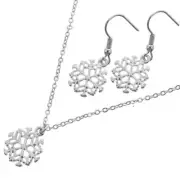Snowflake Necklace & Earring Set