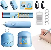 Electric Stationery Set | Desk Mechanical Vacuum Cleaner Set,Automatic Stationery Set, Electronic Electric Stationery for Kids, Boys, Girls Puchen