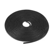 Foam Rubber Seal Weather Strip 5mm Diameter 5 Meters Long Black