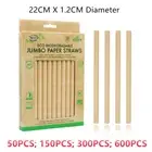 Eco Friendly Biodegradable Wide Drinking Paper Straw 22CM Sustainable BPA Free