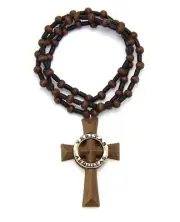 NEW VERITAS AEQUITAS BOONDOCK WOODEN NECKLACE