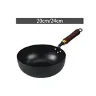 Wok Pan Nonstick Wok General Manual Forging Iron Pan Nonstick Coating Hand