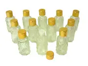 (HA052) Lot 12 Bottles Glass Transparent 5ML Mini High Perfume Essences