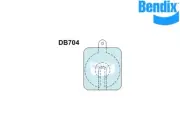 Bendix Brake Pad General CT For Jaguar Mk II 59-66 3.8 S 164kw DB704 GCT