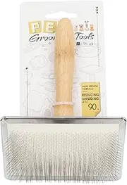 Pet Comb, Dog Shedding Brush, Puppy Grooming Brush 15.1x11.8x3.5cm/5.94x4.65x1.38 Inches Comfort Grip Handle/Dematting & Deshedding In For Short, Medium, And Long-haired Cats