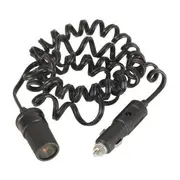 Heavy duty Cigarette Lighter Lead Plug Socket 15A Curly Cord 3m Extension
