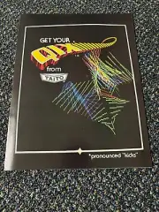 1981 FACTORY ORIGINAL TAITO QIX 4 PAGE VIDEO GAME PROMO FLYER UNCIRCULATED