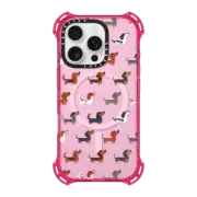 iPhone 16 Pro Bounce Case MagSafe Compatible DACHSHUNDS (Clear)