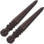 PHENOFICE 2Pcs Leather Burnisher Tool Durable Edge Burnisher for Handicraft Artwork for Polishing Shaping and Sanding Leather Edges Essential Crafting Accessory