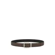 [Ferragamo] Ferragamo Reversible Leather Belt 95 CM BLACK