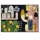 NNEDSZ Wall Art 70cmx100cm Moroccans By Henri Matisse Black Frame Canvas