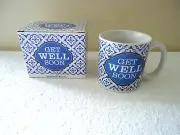 " NIB " Burton + Burton " Get Well Soon " Coffe Cup " " Great Thoughtful Gift "