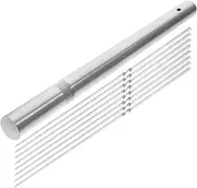 ANDRESLAD 1 Set Stainless Steel BBQ Skewers with Tube Flat Skewers for Grilling Vegetables Meat Non Slip High Temperature Resistant Cooking Utensils for Outdoor Barbecue Gatherings
