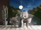3D Rainbow Waterfall Landscape Wallpaper Wall Murals Removable Wallpaper 7