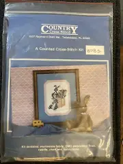 BOX OF BUNNIES cross stitch kit COUNTRY CROSS STITCH