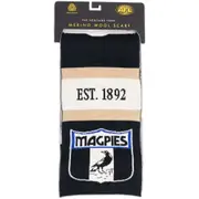 Collingwood Magpies Merino Wool Throwback Scarf