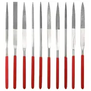 10Pcs Diamond Needle File Set 3X140Mm Mini Needle File Kit for Stone Glass Metal