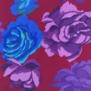 Kaffe Fassett Quilting Cotton Fabric 1/2 Meters Rose Clouds Maroon