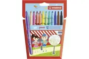 Stabilo Power Fibre Tip Pens Medium Tip Wallet 12