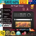 Devanti Air Fryer 15L LCD Fryers Kitchen Oven Oil Free Healthy Cooker 1200W AU