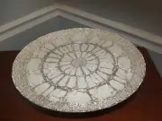 Silverina 13", Silver white Decorative cake stand, Retro Design Hand Made TURKEY