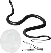 Rubber Snakes Realistic - Rubber Snake Prank | Golf Snake Prank with String and Clip, Fake Snake Prank, Rubber Snake with String Clip Prank, Realistic Snake Prank Moving