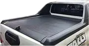 STIDPFZX Car Trunk Lids Compatible for Hilux Rocco Pickup Bed Tonneau Cover Retractable Roller Shutter Tail Box Cover Manual Tail