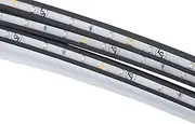 Solera RV Awning Fabric White LED Light Kit with Switch and Plate for 10’-15’ Awnings, Cut-to-fit, Flexible Black Plastic Strip with Lights, Integrated Cord, Visible Extended or Retracted - 674282