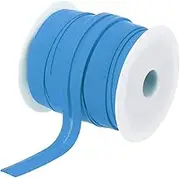 uxcell 1/2 Inch Single Fold Bias Tape Polyester Continuous Bulk Bias Tape for Sewing, Seaming Quilting Hemming Binding Crafts (Blue 25 Yards)