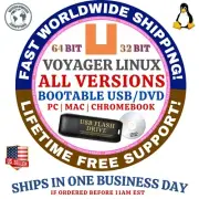 VOYAGER LINUX OS 25.04 24.04 LTS ALL VERSIONS 64BIT USB, DVD LIVE, FULL INSTALL