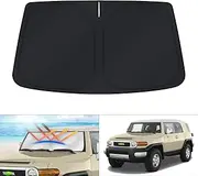 Windshield Sun Shade for Toyota FJ Cruiser Sport Utility 2007-2014 Window Sunshade Sun Visor Protector Foldable Blocks UV Rays Keep Your Car Cooler