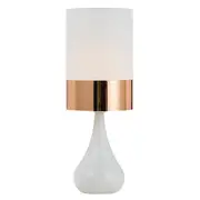 Akira Table Lamp White Copper | Telbix Lighting