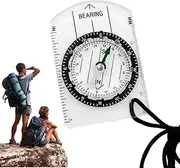 Mini Survival Compass - Compact Outdoor Navigation Tool For Hiking & Survival | Mini Compass For Backpacking, Hunting, Bushcraft | Lightweight Direction Finder For & Out Bag