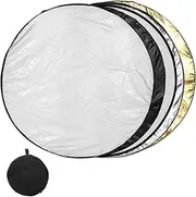 OSALADI 5-in-1 Photography Reflector Board 110cm Soft Light Reflector Portable Diffuser for and Outdoor