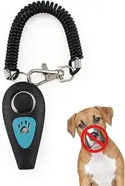 Dog Training Clicker - Combined Clicker and Whistle for Cats | Dog Whistle Discreet with Reminder Bracelet