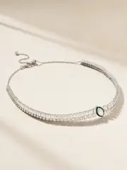 [Kamyen] Kamyen - 18-karat White Gold, Diamond And Enamel Necklace - Silver - One size One size Silver