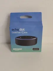 AMAZON ECHO DOT MIDNIGHT LEATHER CASE ( NEW ) 2ND GEN ONLY