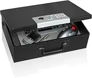 Honeywell Safes & Door Locks 6110 Large Fire Resistant Steel Security Safe Box with Digital Lock, 0.48-Cubic Feet, Black