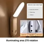 AU Motion Sensor LED Night Light 270° Rotatable Kitchen Cabinet Light Magnetic